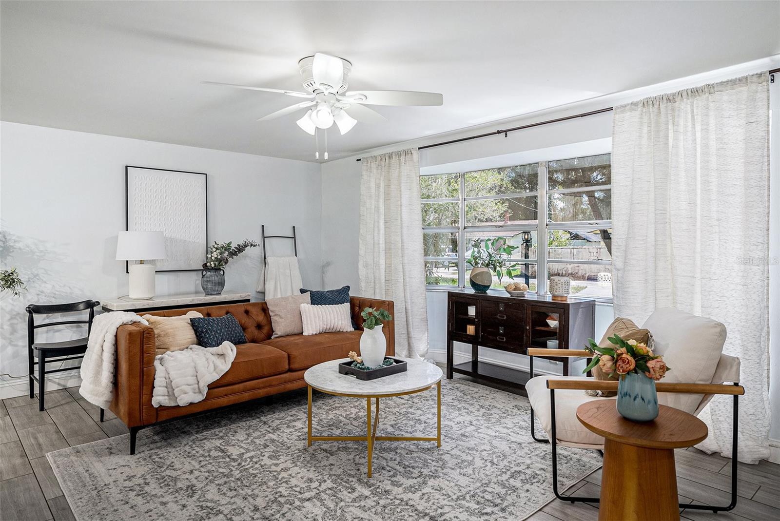 Living Room with an abundance of natural lighting