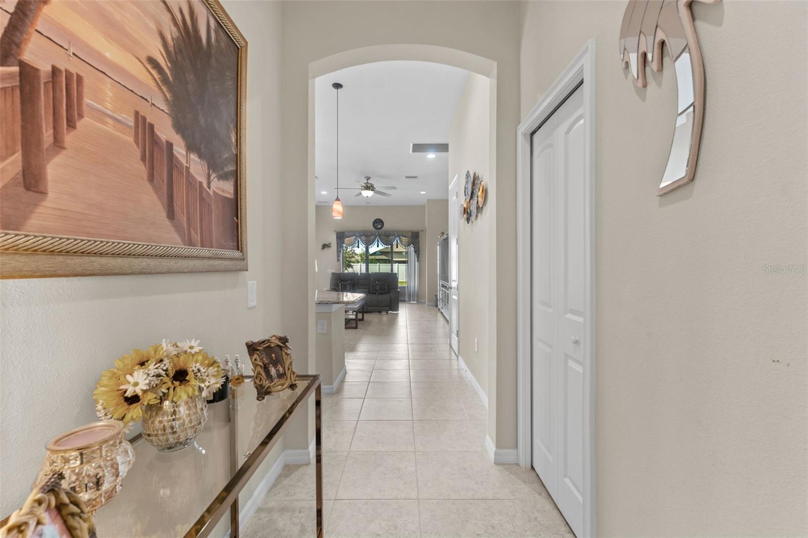 View from entering front door