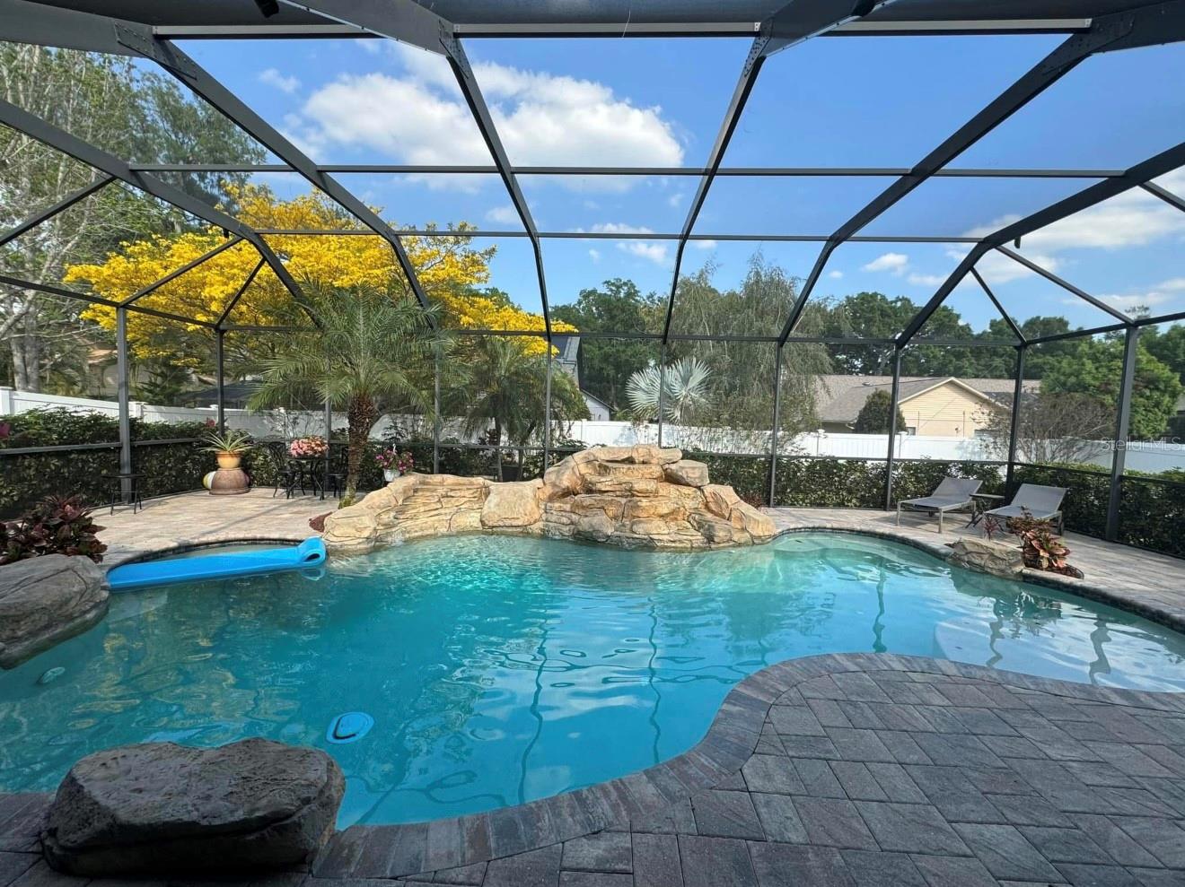 Pool with Waterfall Feature