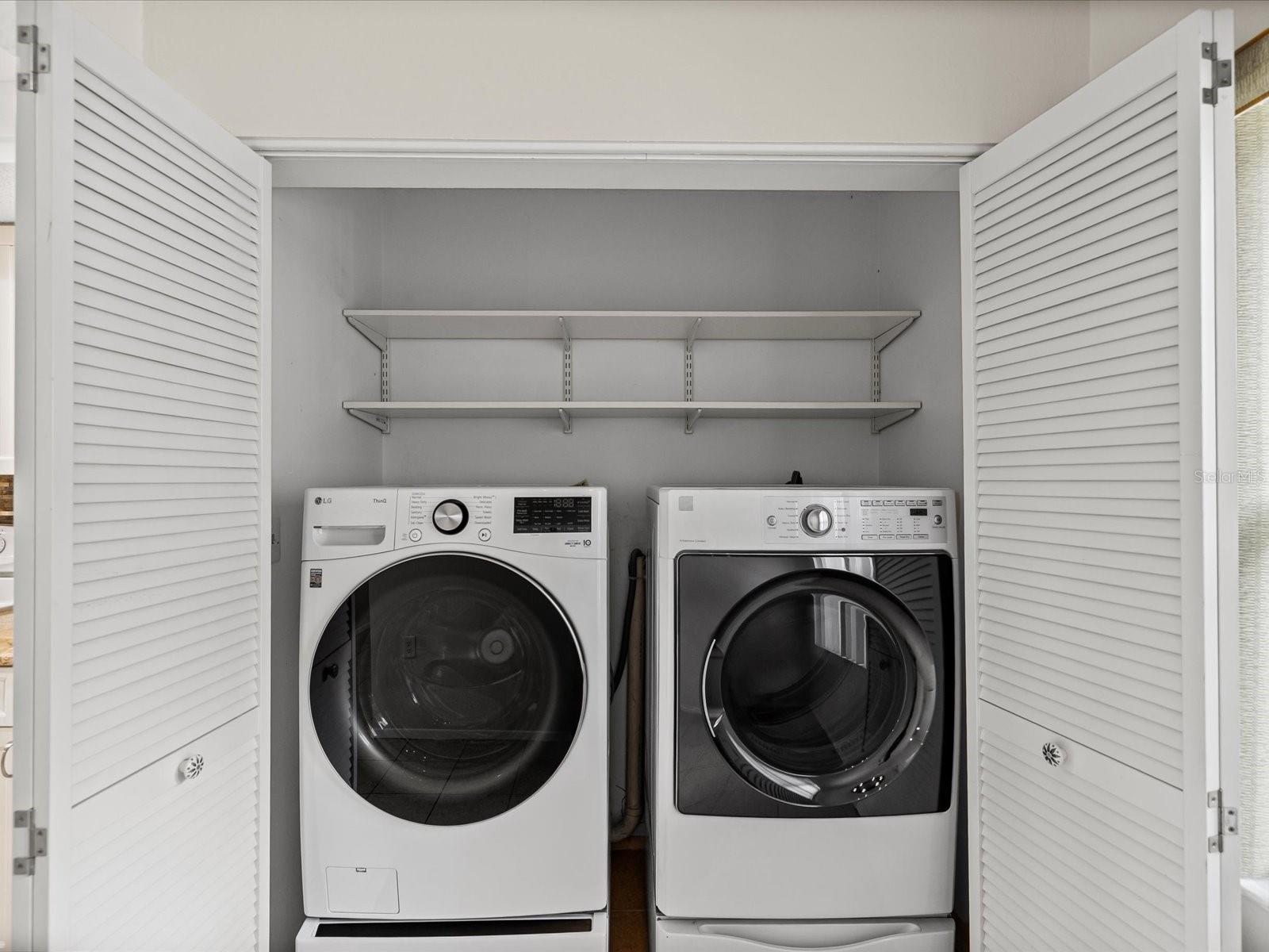 Washer and dryer included