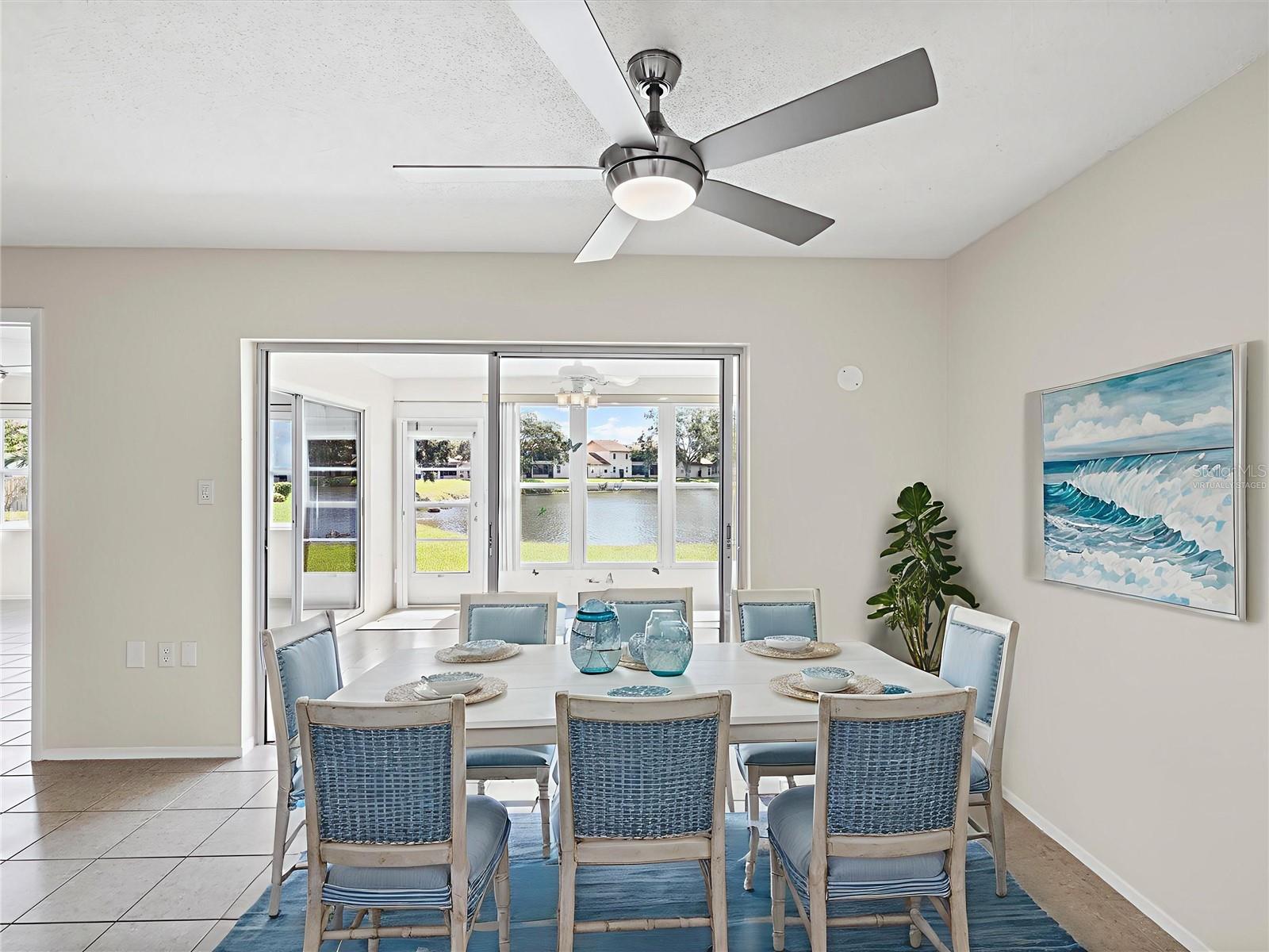 Virtually Staged Dining Room
