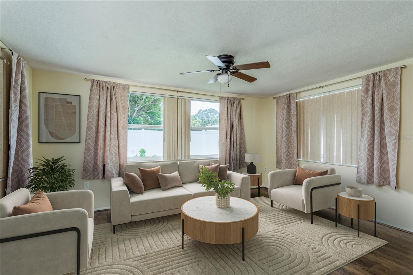 Family room - staged