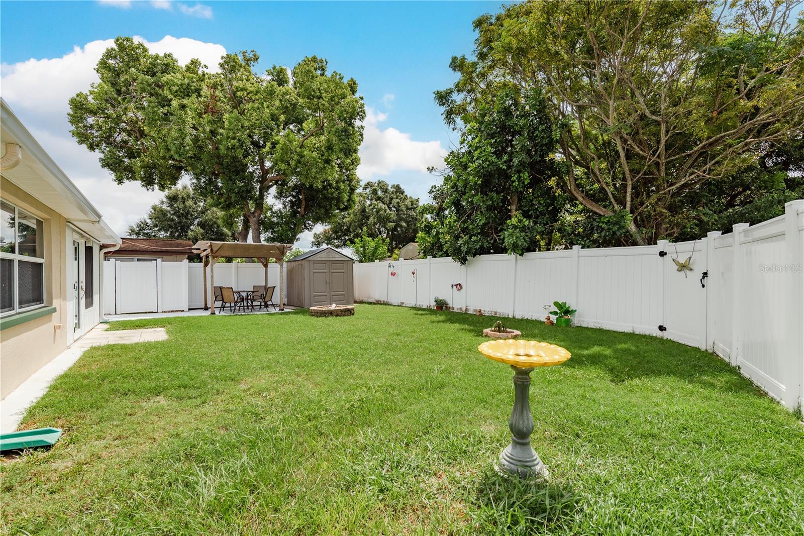 back yard - privacy fenced