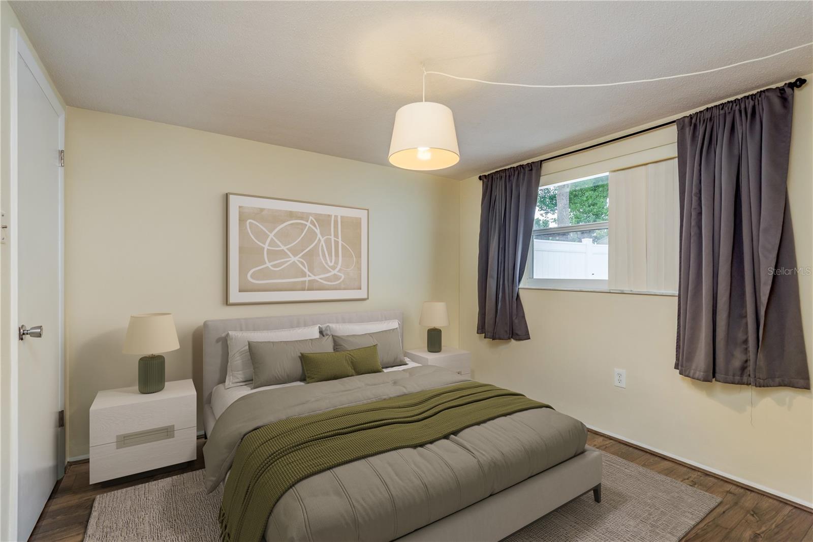 Bed 2 staged