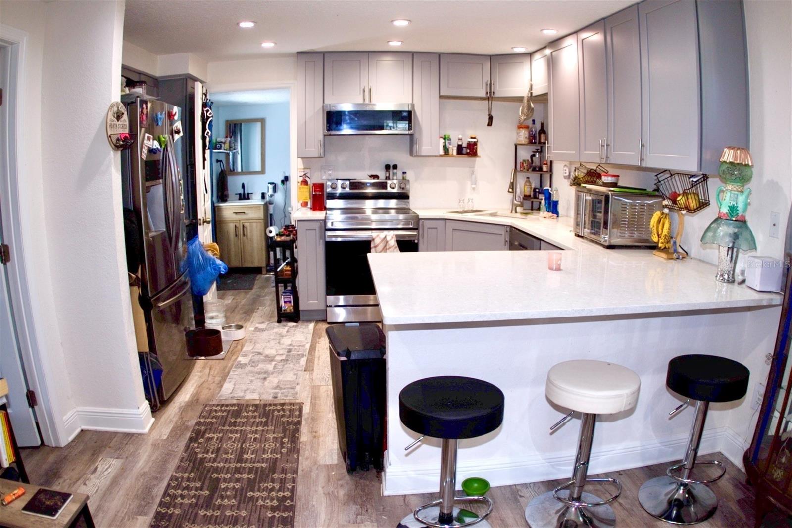 Kitchen view from Living Room