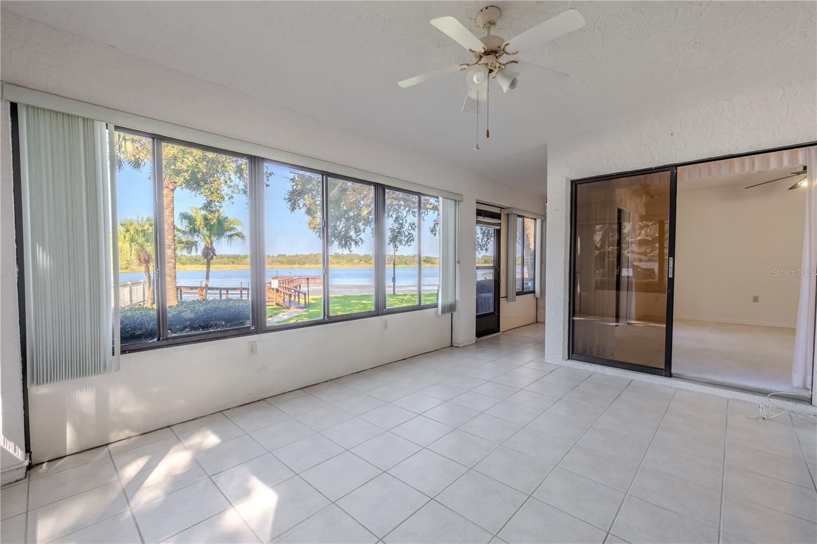 Lanai offers easy access and extra room to relax, entertain, or create a hobby space.
