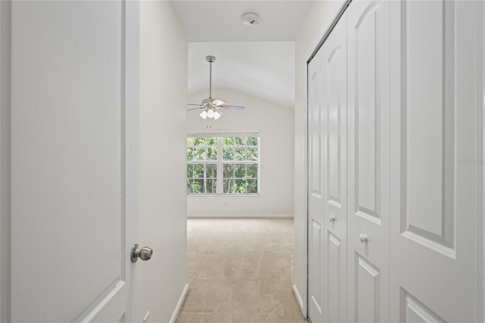 Bedroom 2 entry and closet