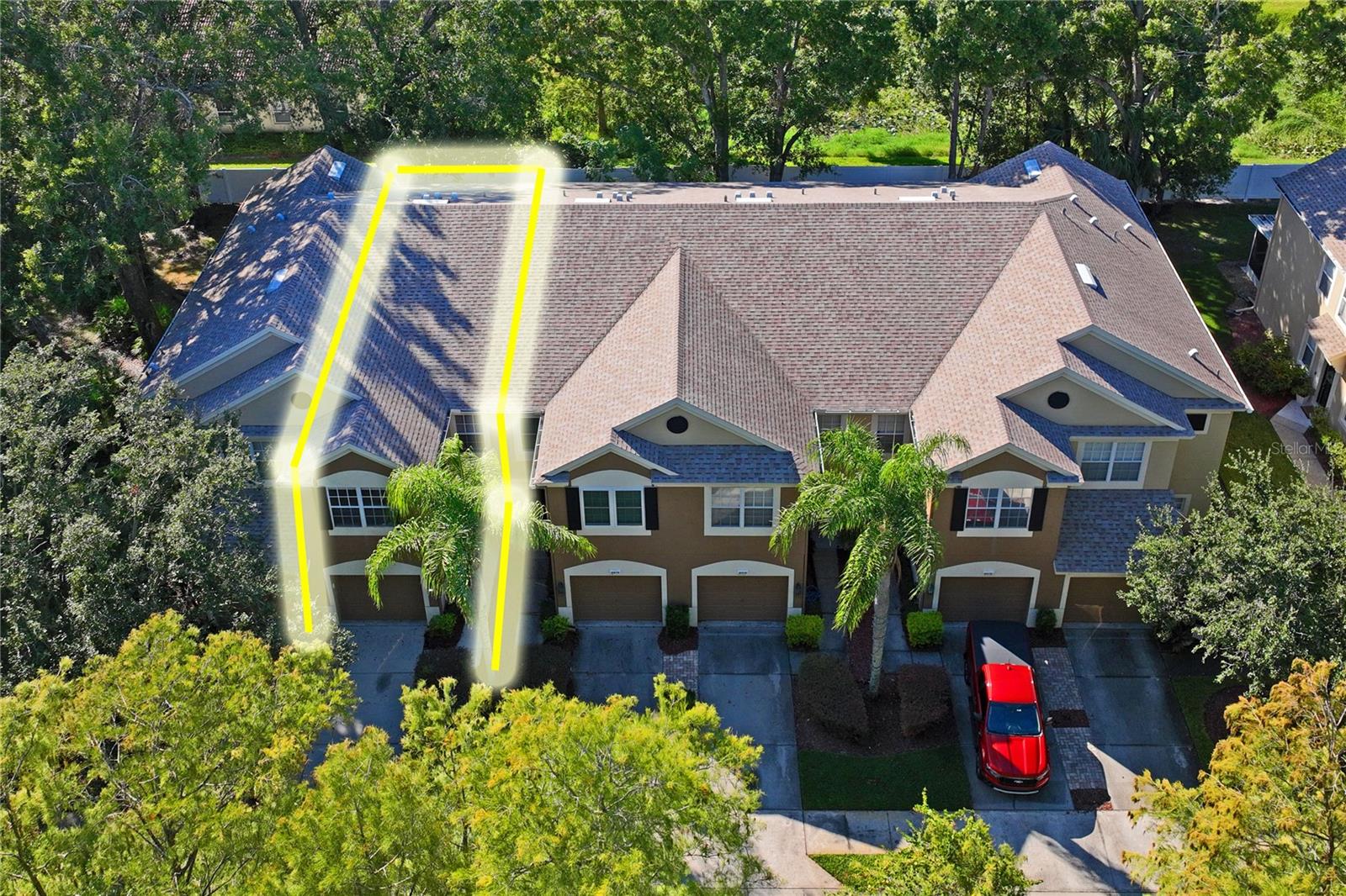 Drone overview of home