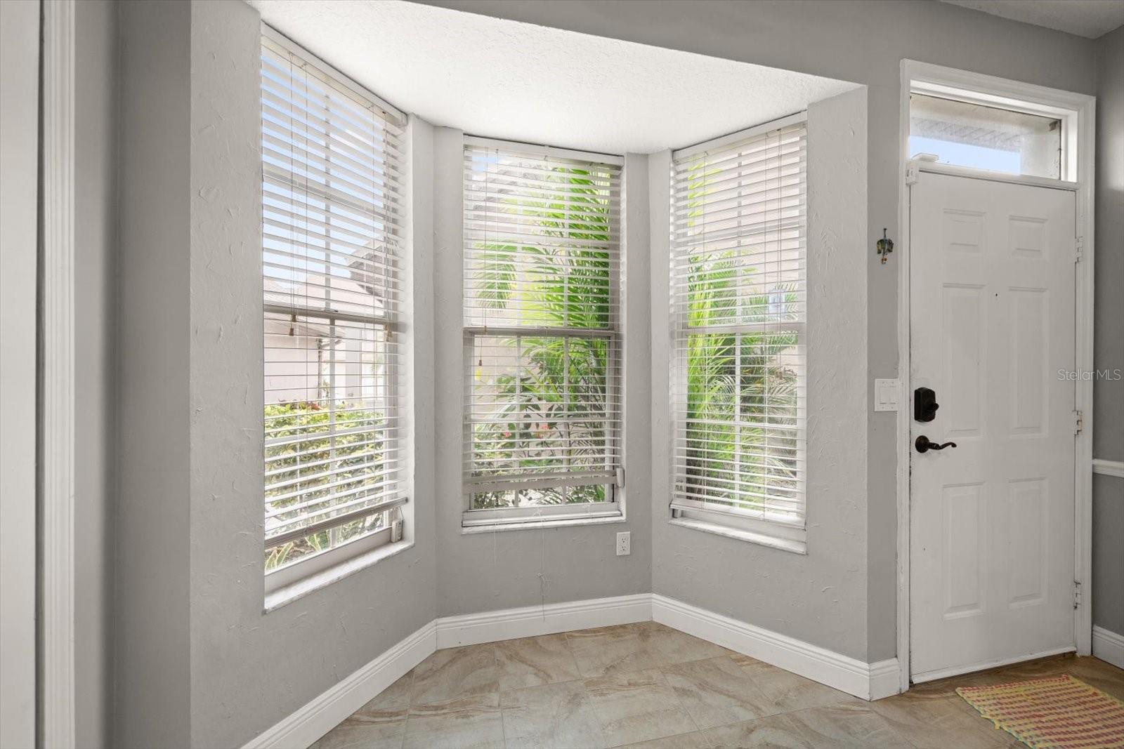 Breakfast nook in kitchen
