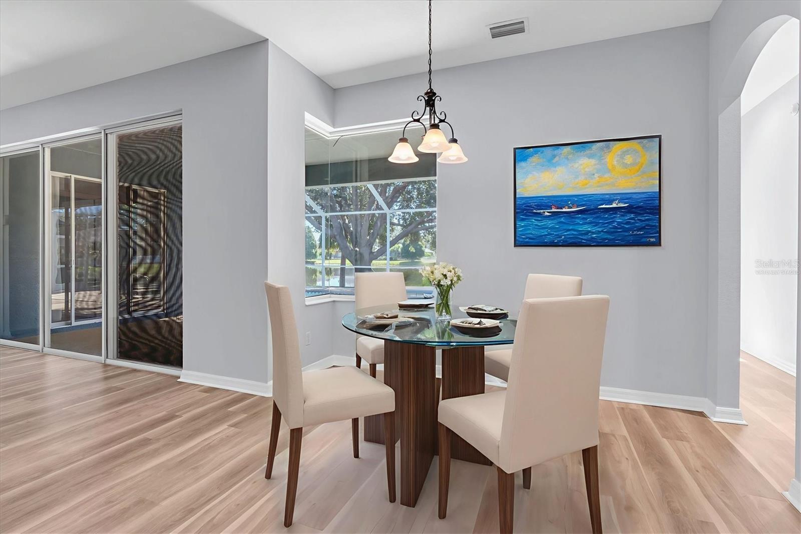 Breakfast nook- Virtually staged