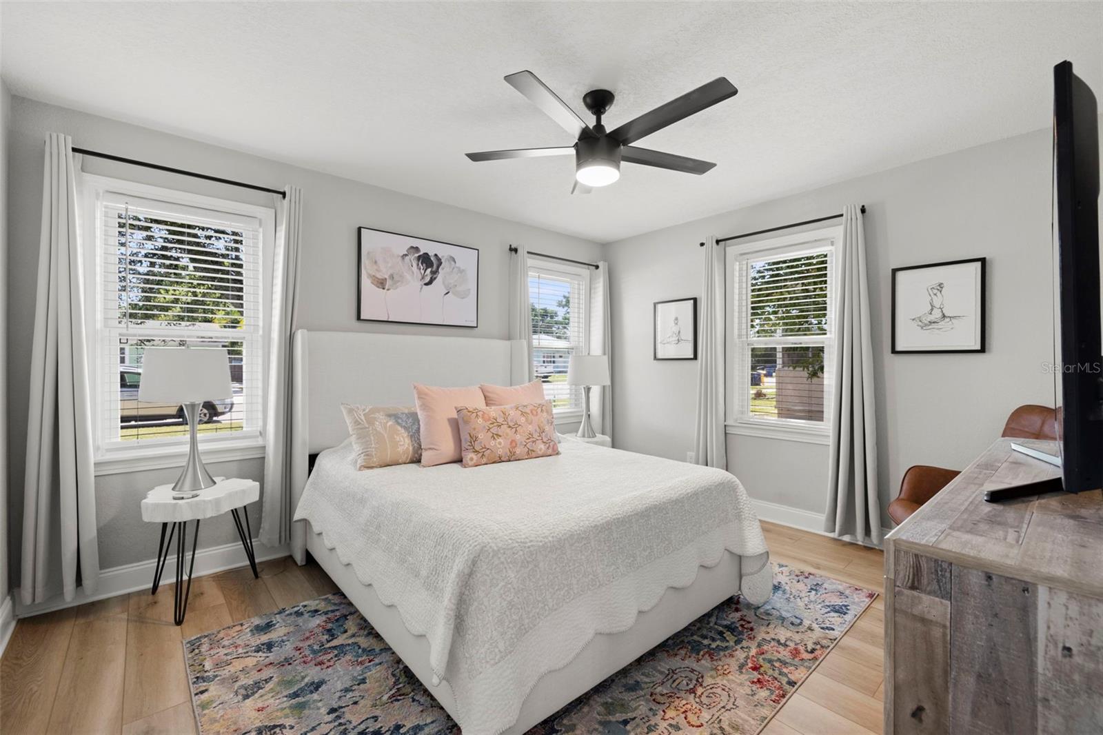Bedroom with new windows, new doors new hardware, new lighting just waiting for you