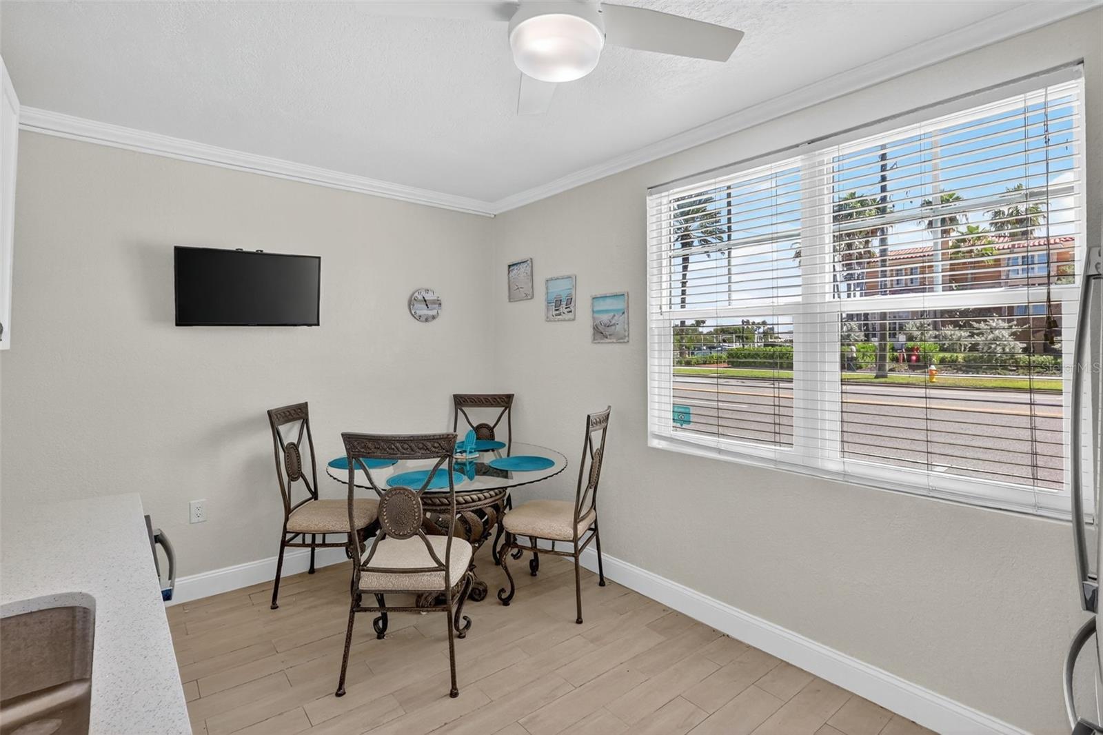 Another view of the kitchen dining area