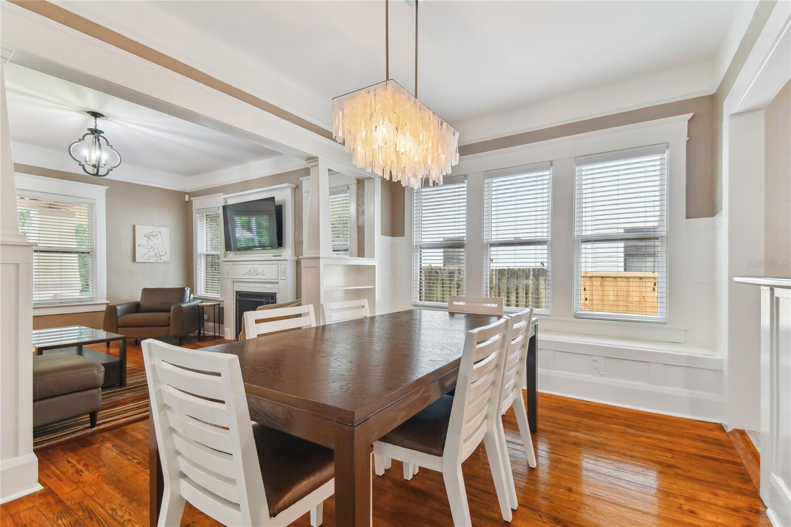Dining room separated but still open