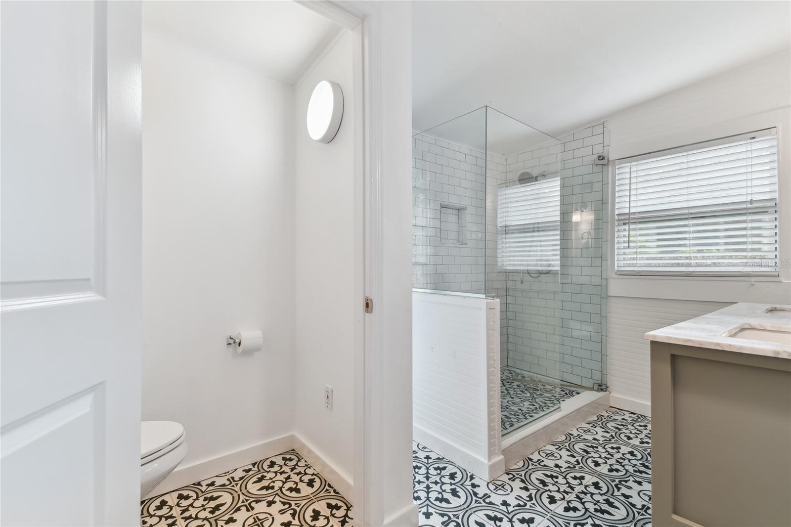 Primary Bath with separate toilet area