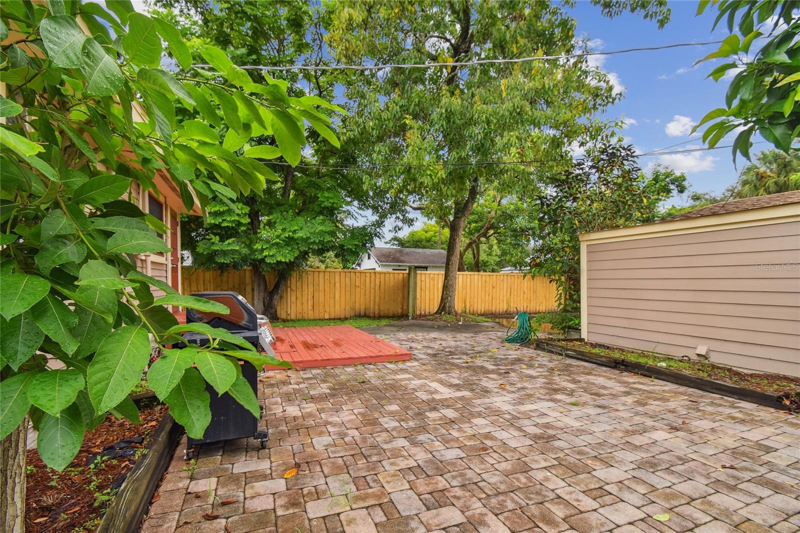 Large paved area