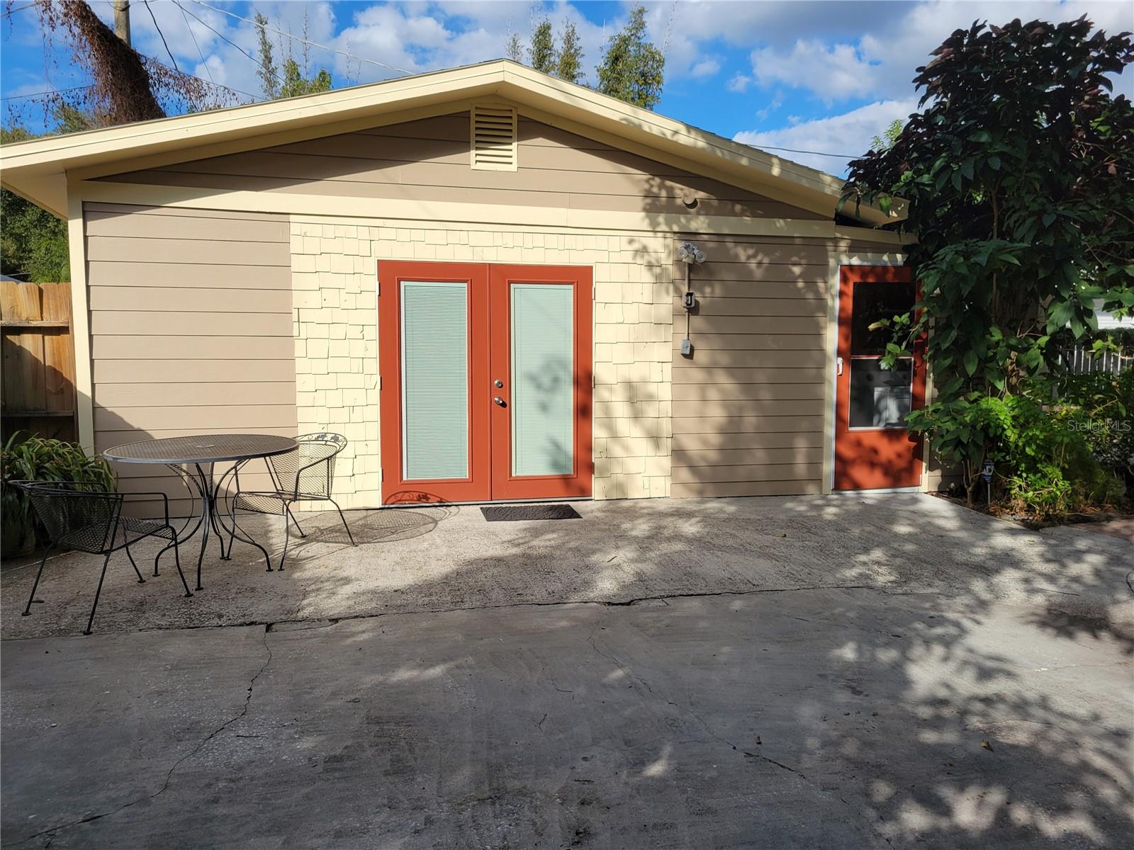Detached ADU with it's own dedicated outdoor area.