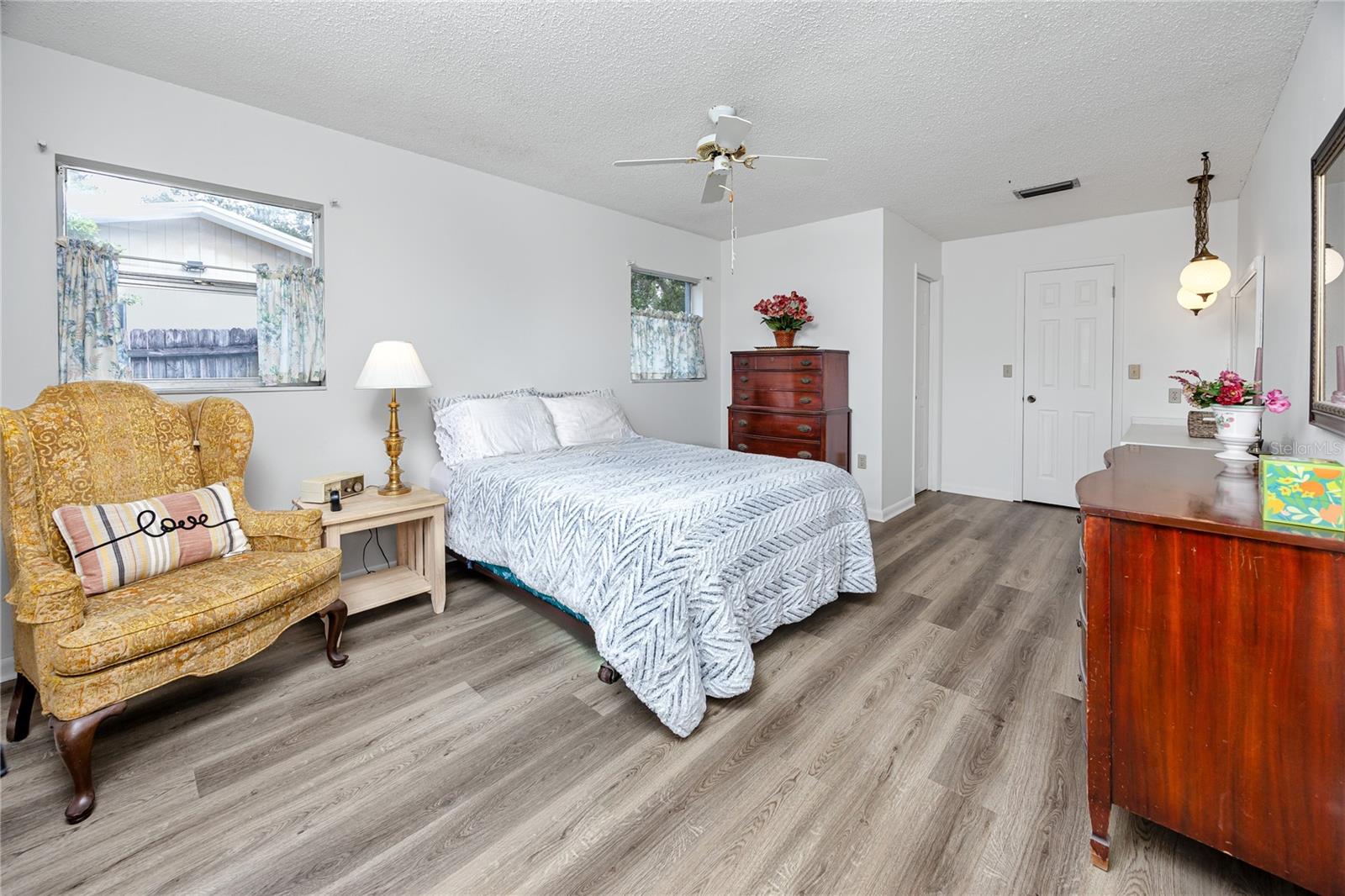 Spacious primary bedroom