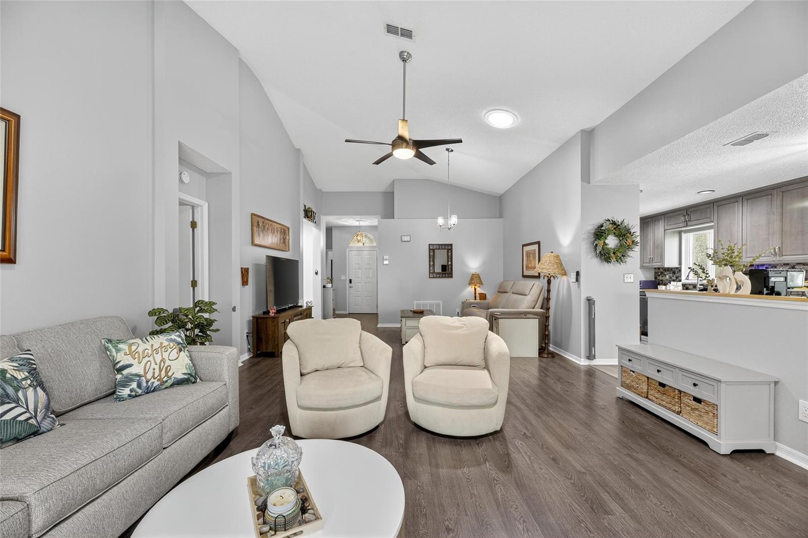 Living room/Dining room combo (currently used as TV and gathering area)