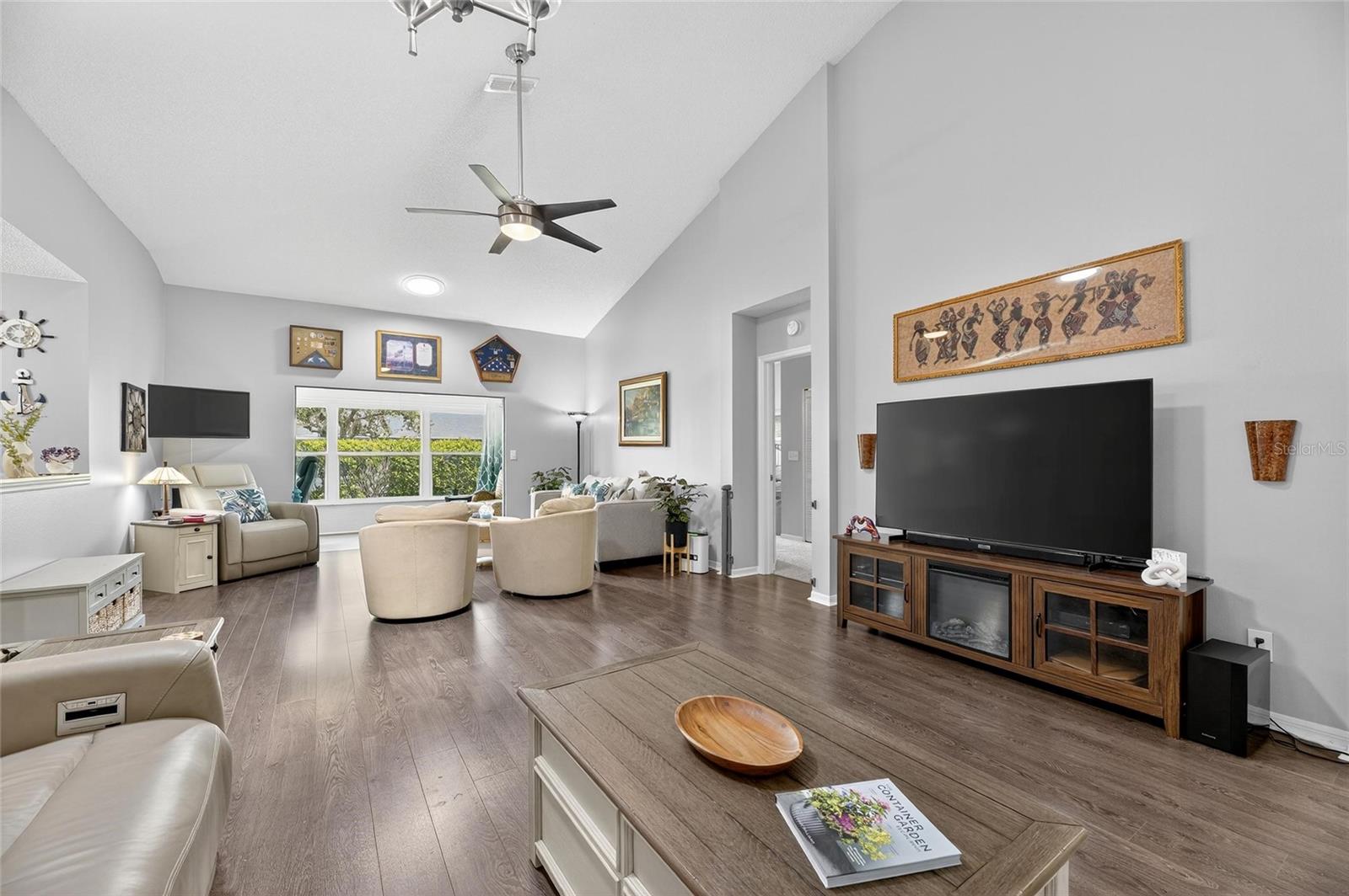 Living room/Dining room combo (currently used as TV and gathering area)