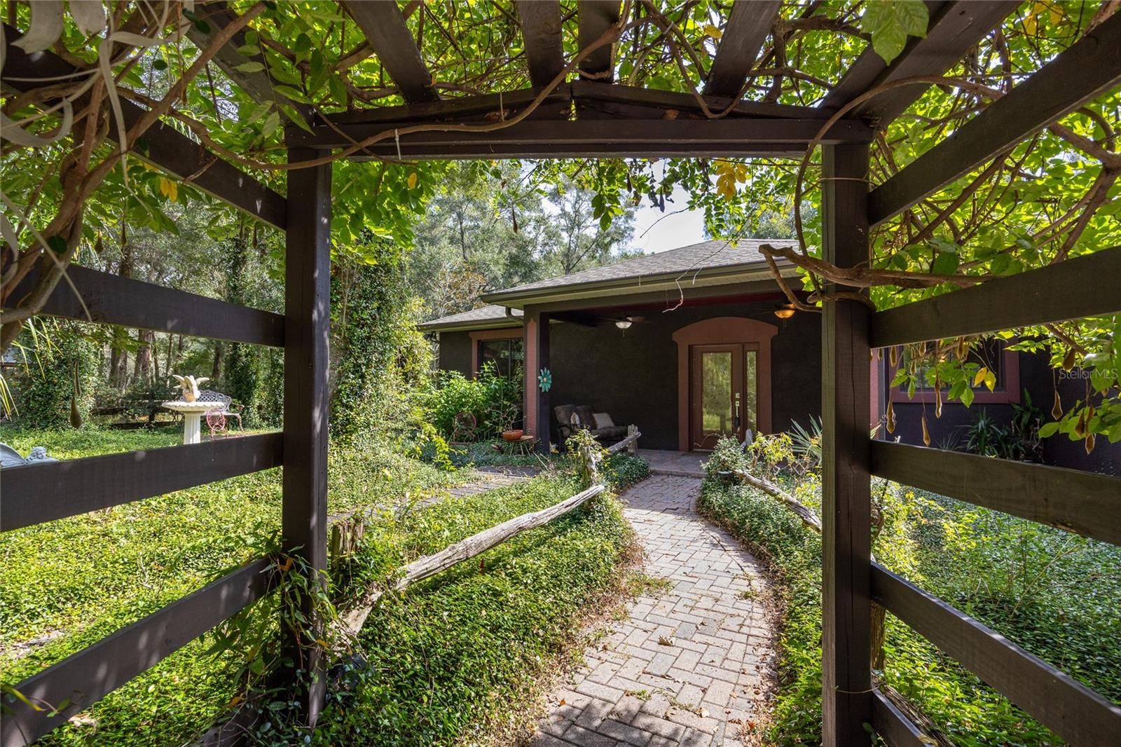 Walkway to front door