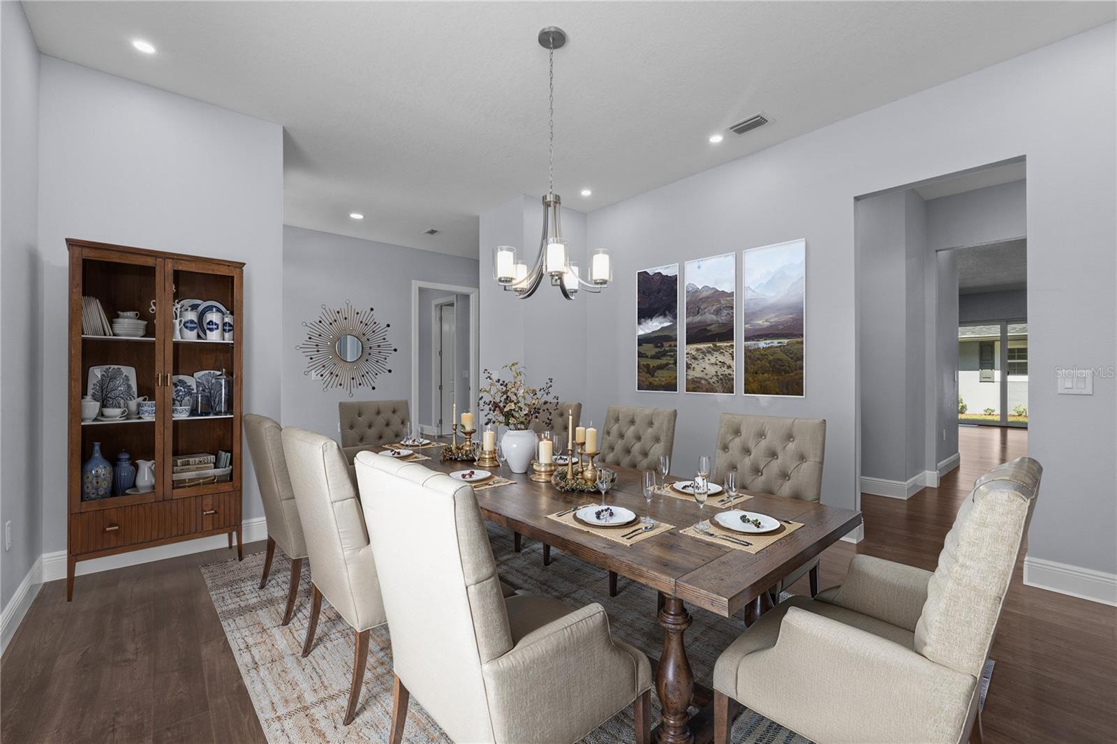Spacious Dining Room with Butler's Pantry