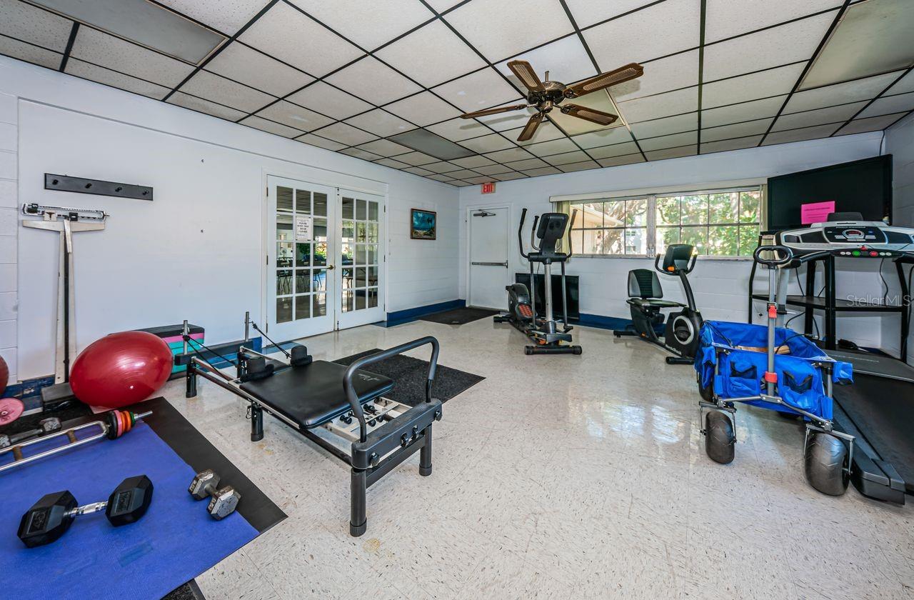fitness room - community clubhouse