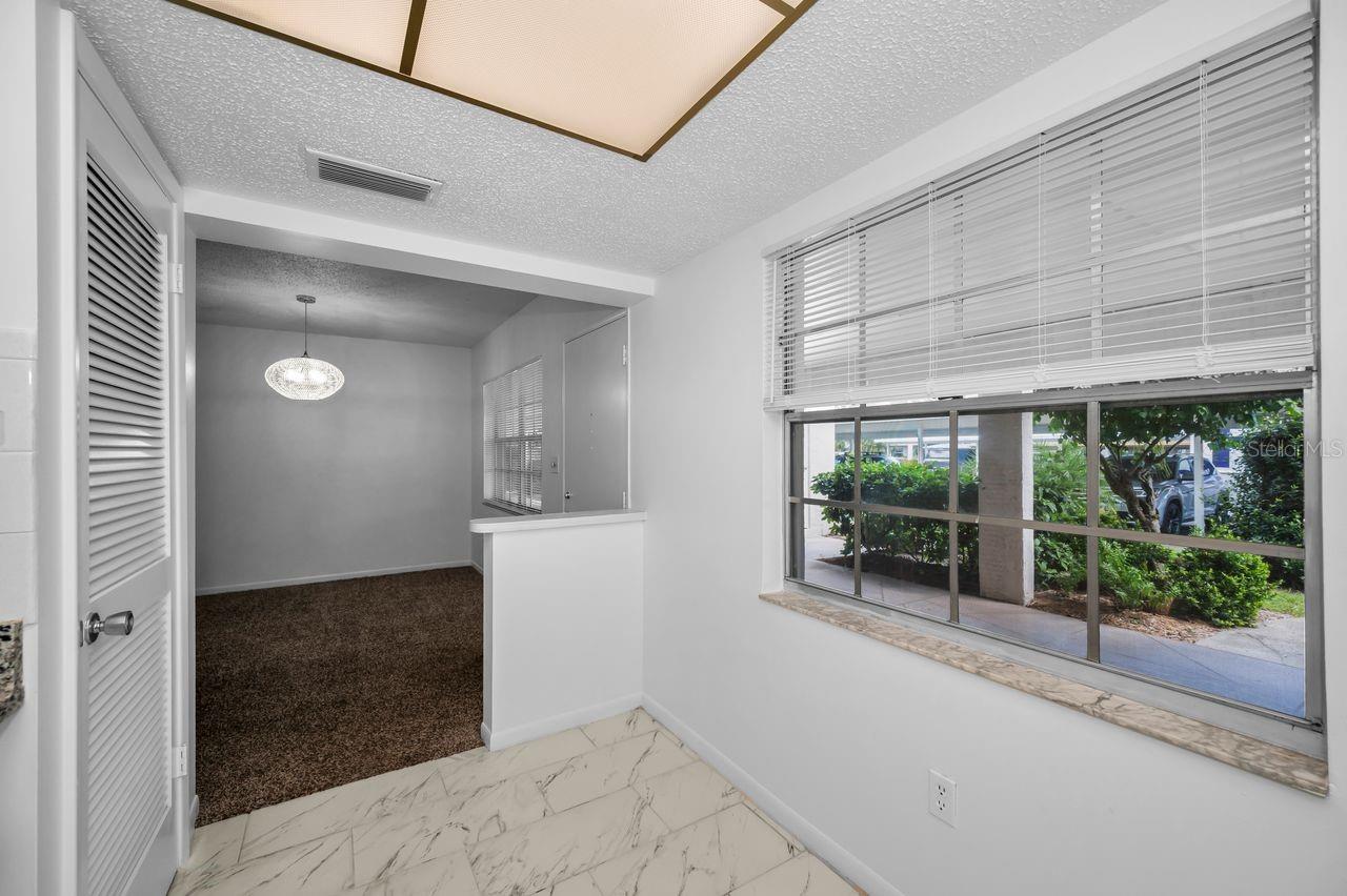 front of unit
