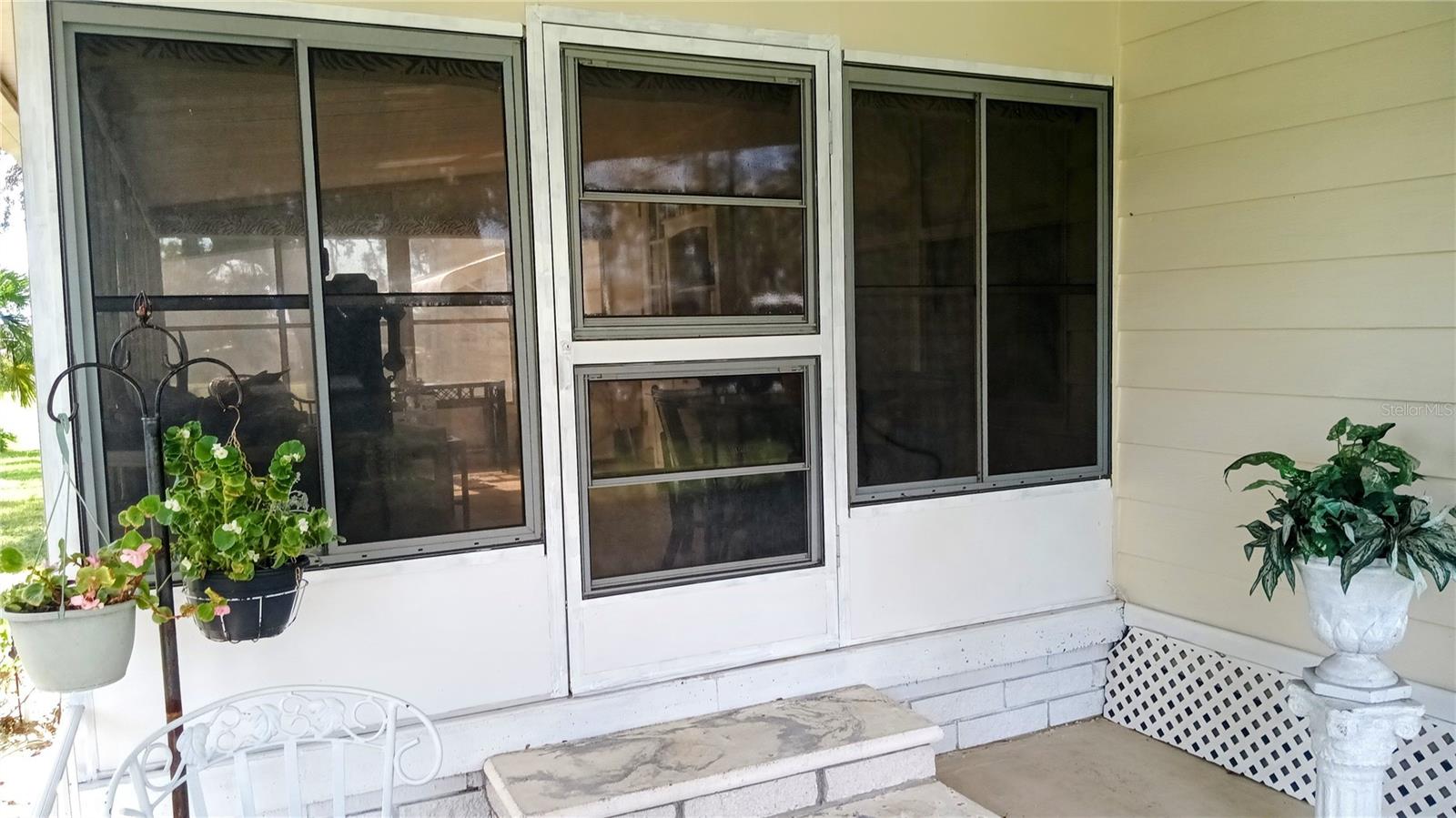 Entrance to Side Porch "Florida Room"