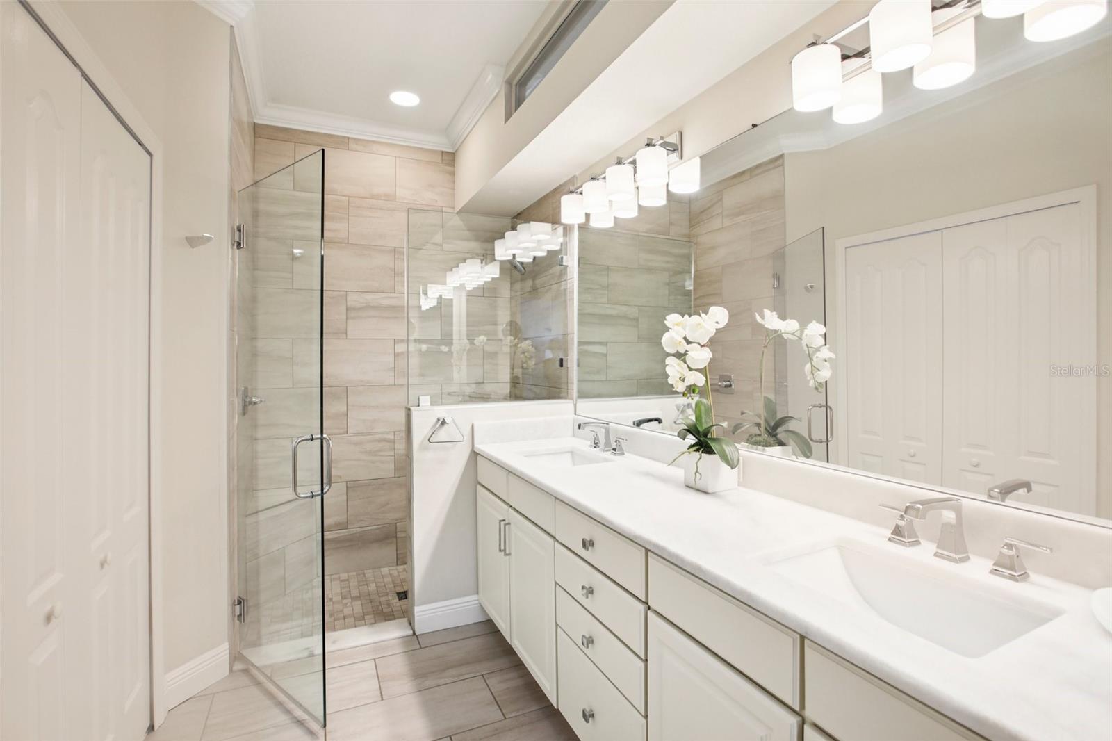 Spa-like bathrooms
