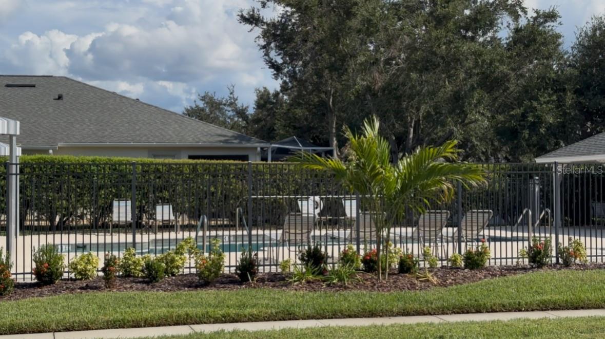 The private community pool is right across the street.