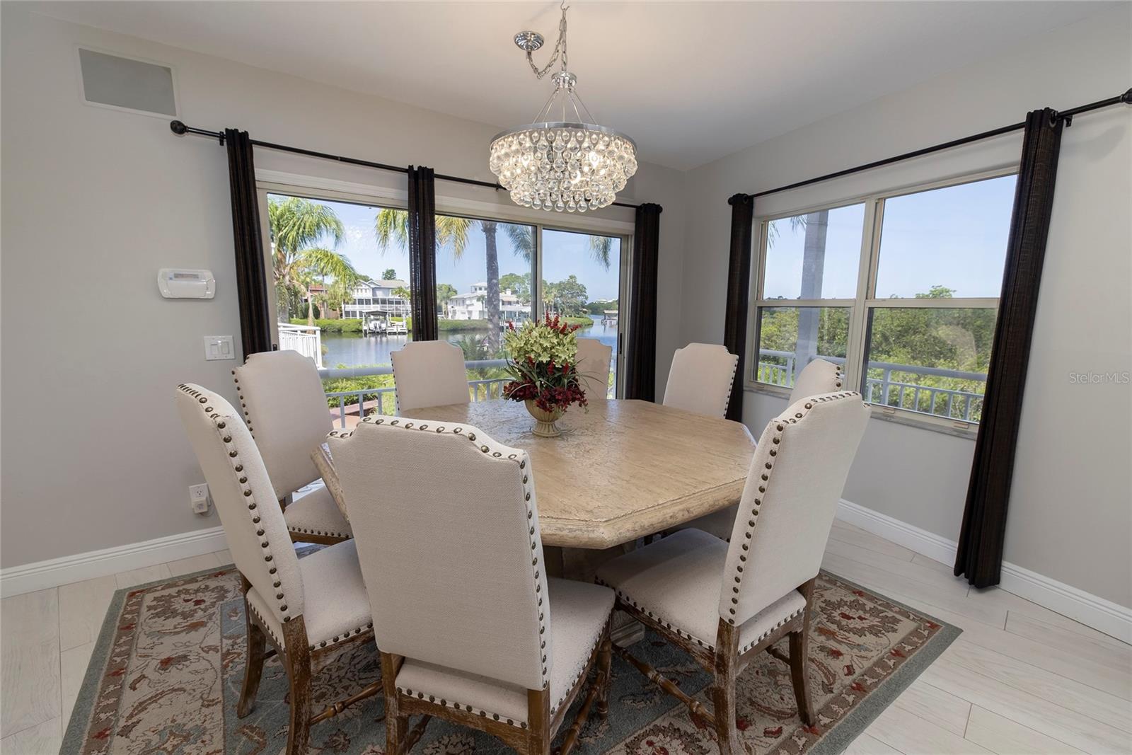 Dining room with a view