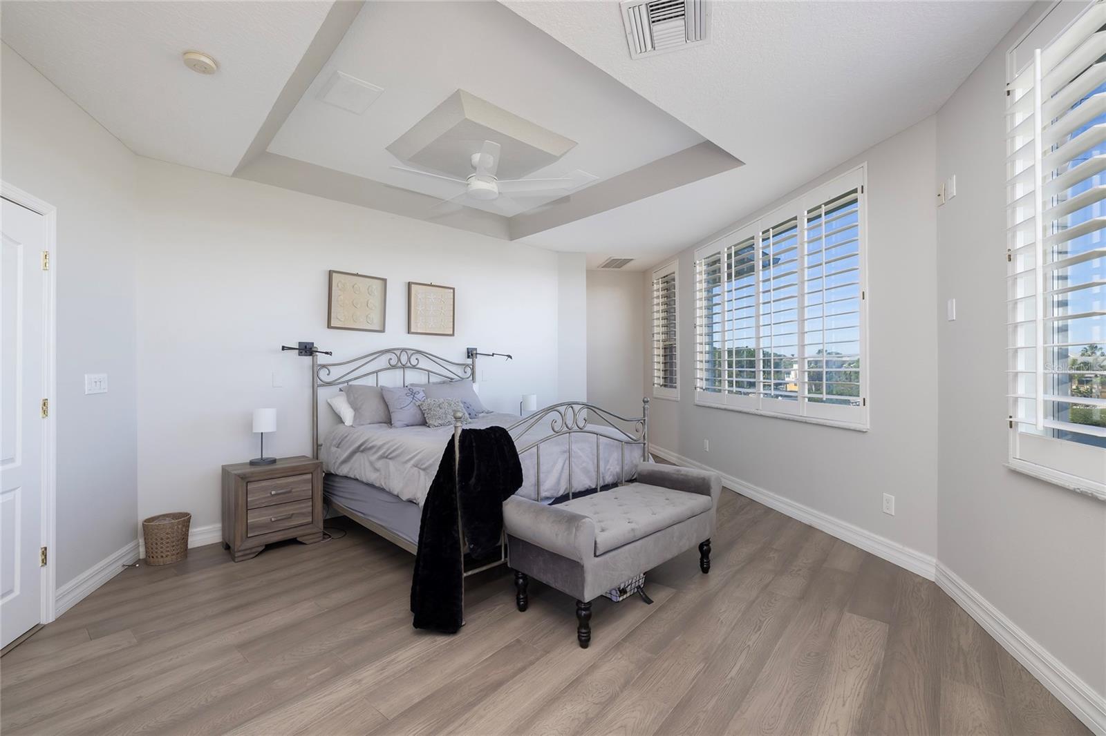 West wing primary bedroom located on third floor. Elevator access located outside the entrance to bedroom suite