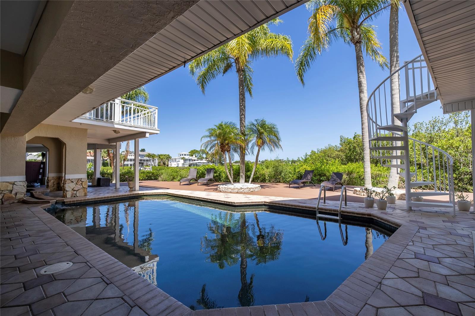Sink your toes in the cool pool or soak in the heated spa!