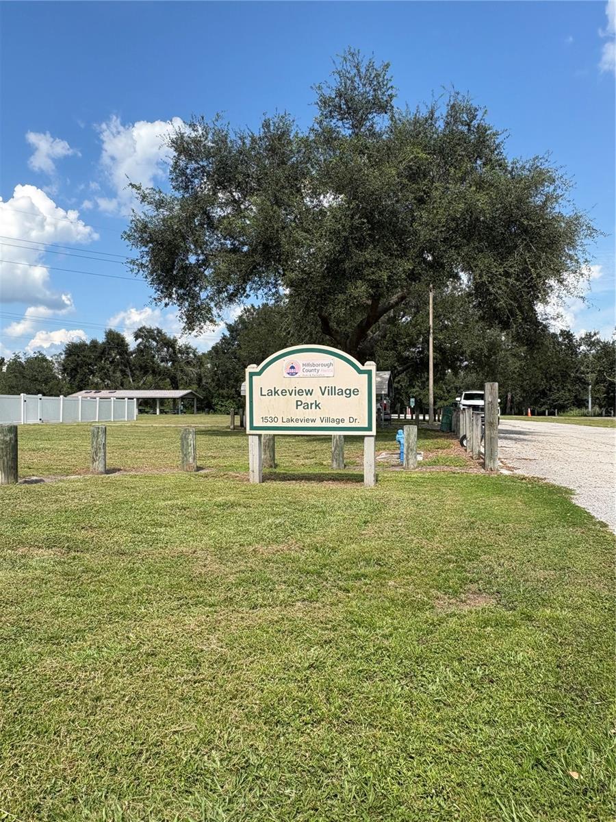 Lovely Lakeview Village Park is 2 blocks away
