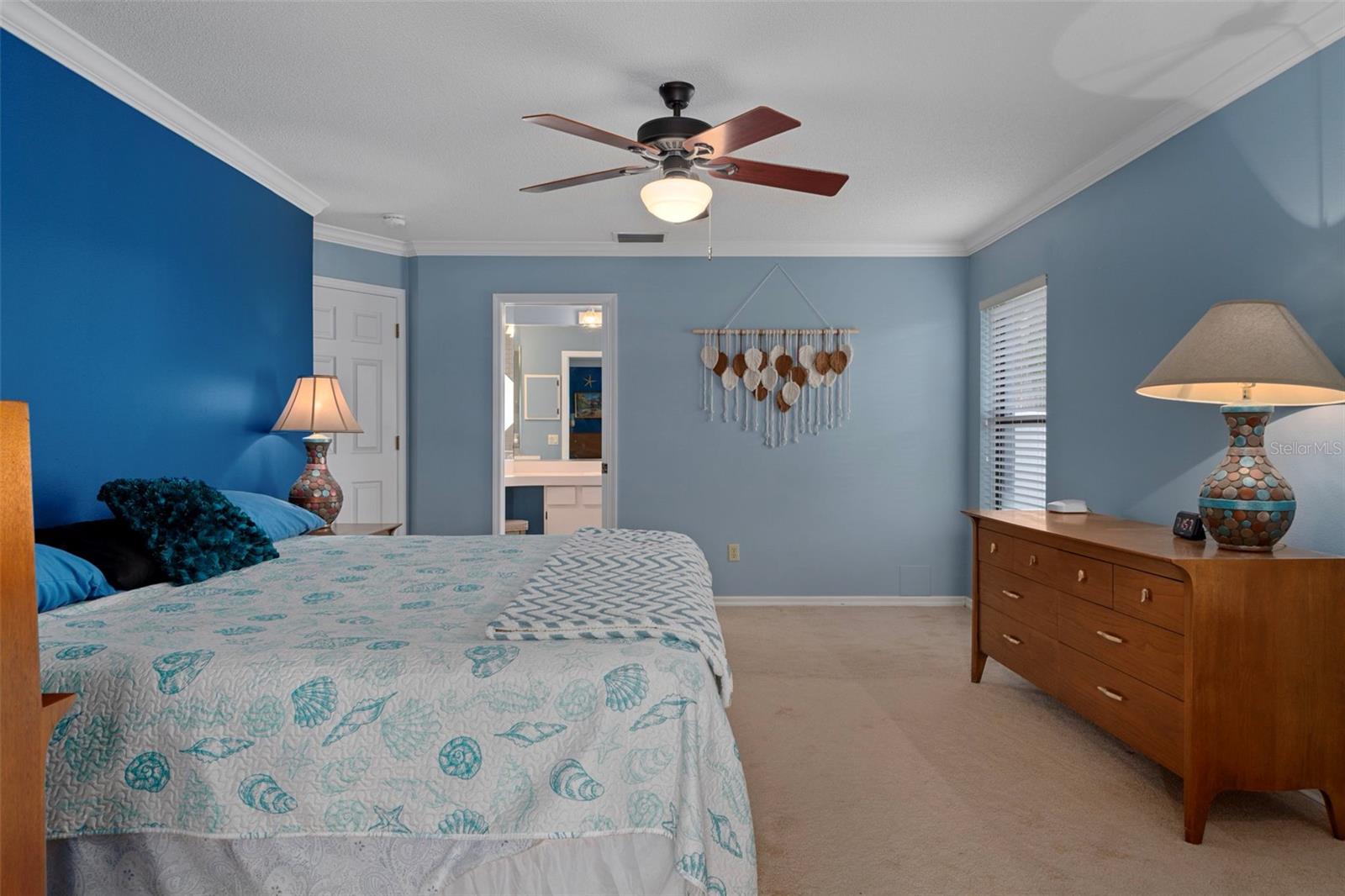 This Master Bedroom has enough space for all your furnuture !!