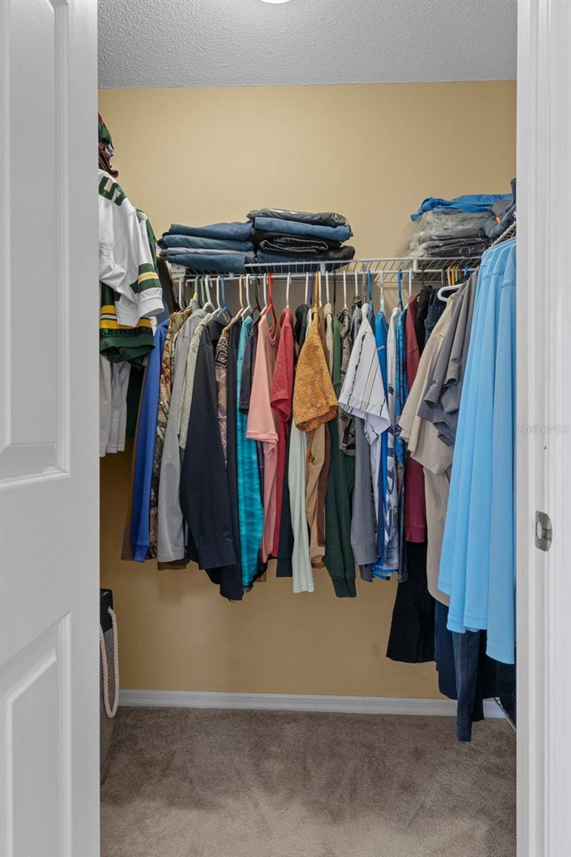 These walk-in closets have lots of space