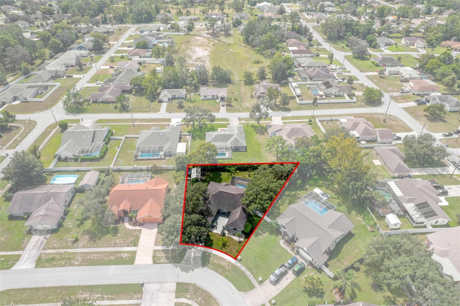 Aerial View of the HomeAerial Outline of the Home