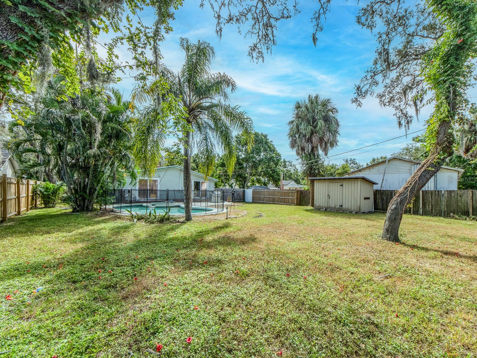 Large yard