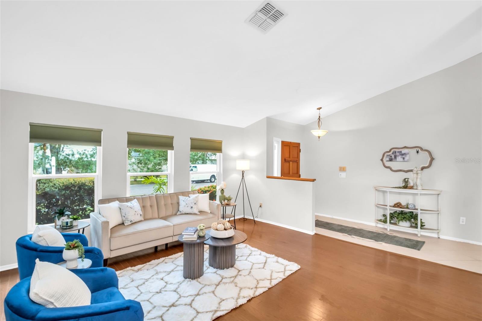 Spacious living room / dining room combo