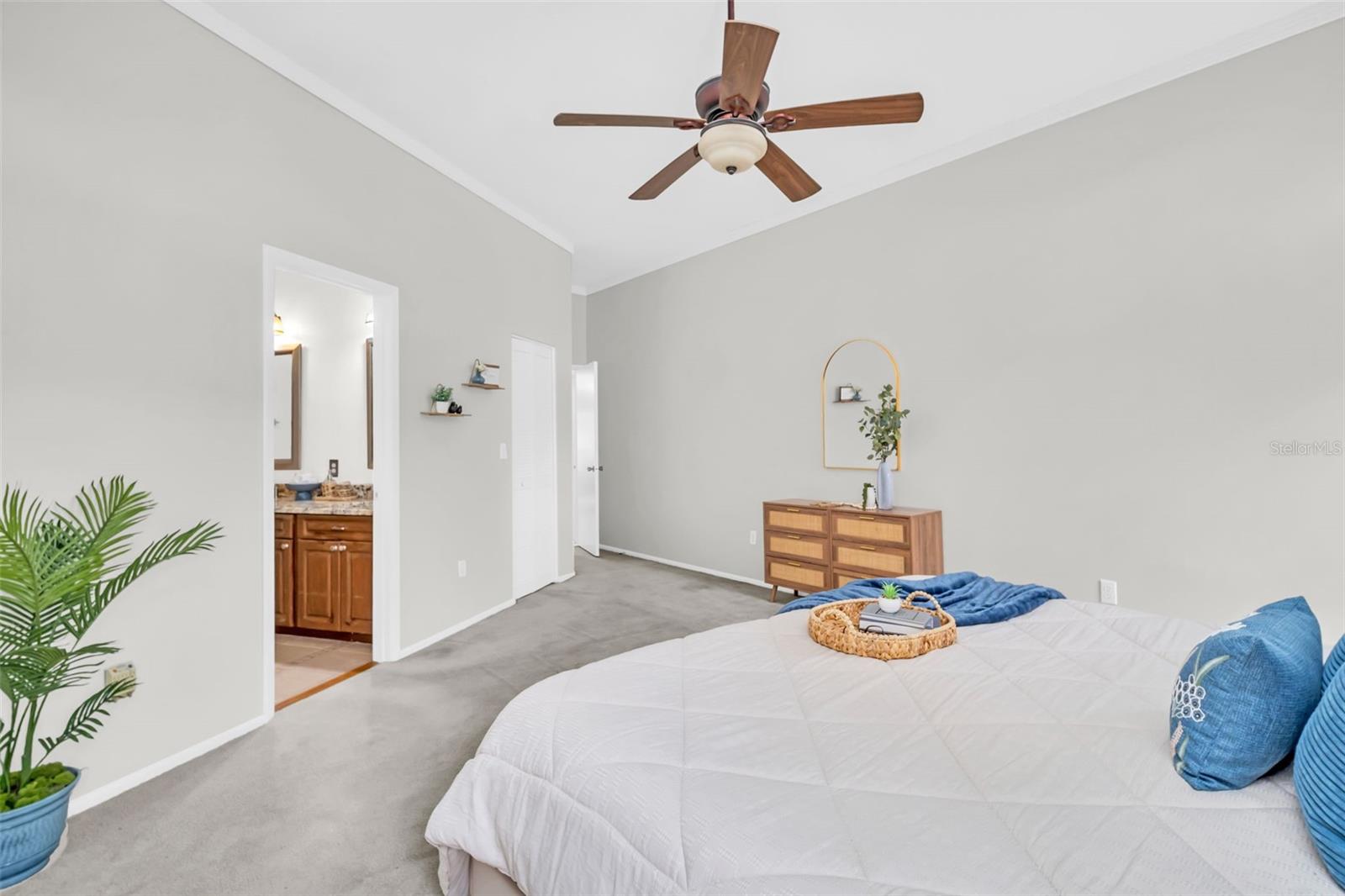 Generous primary bedroom