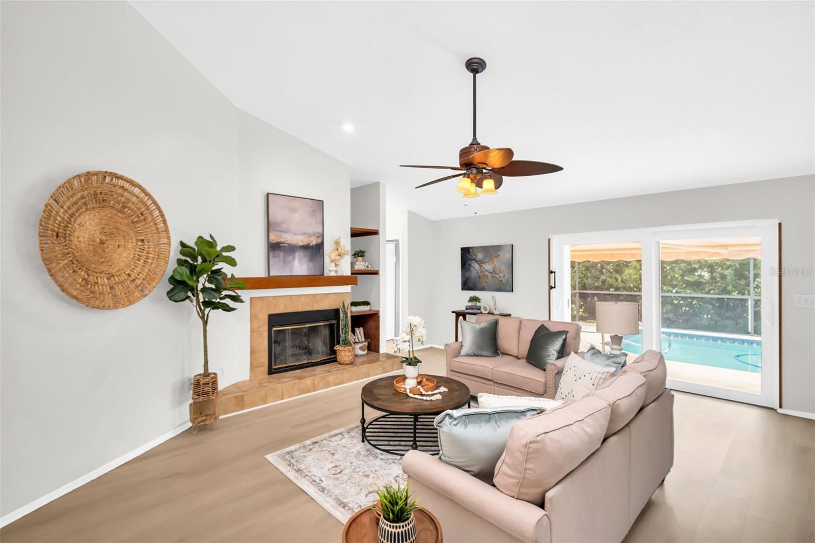 Spacious family room