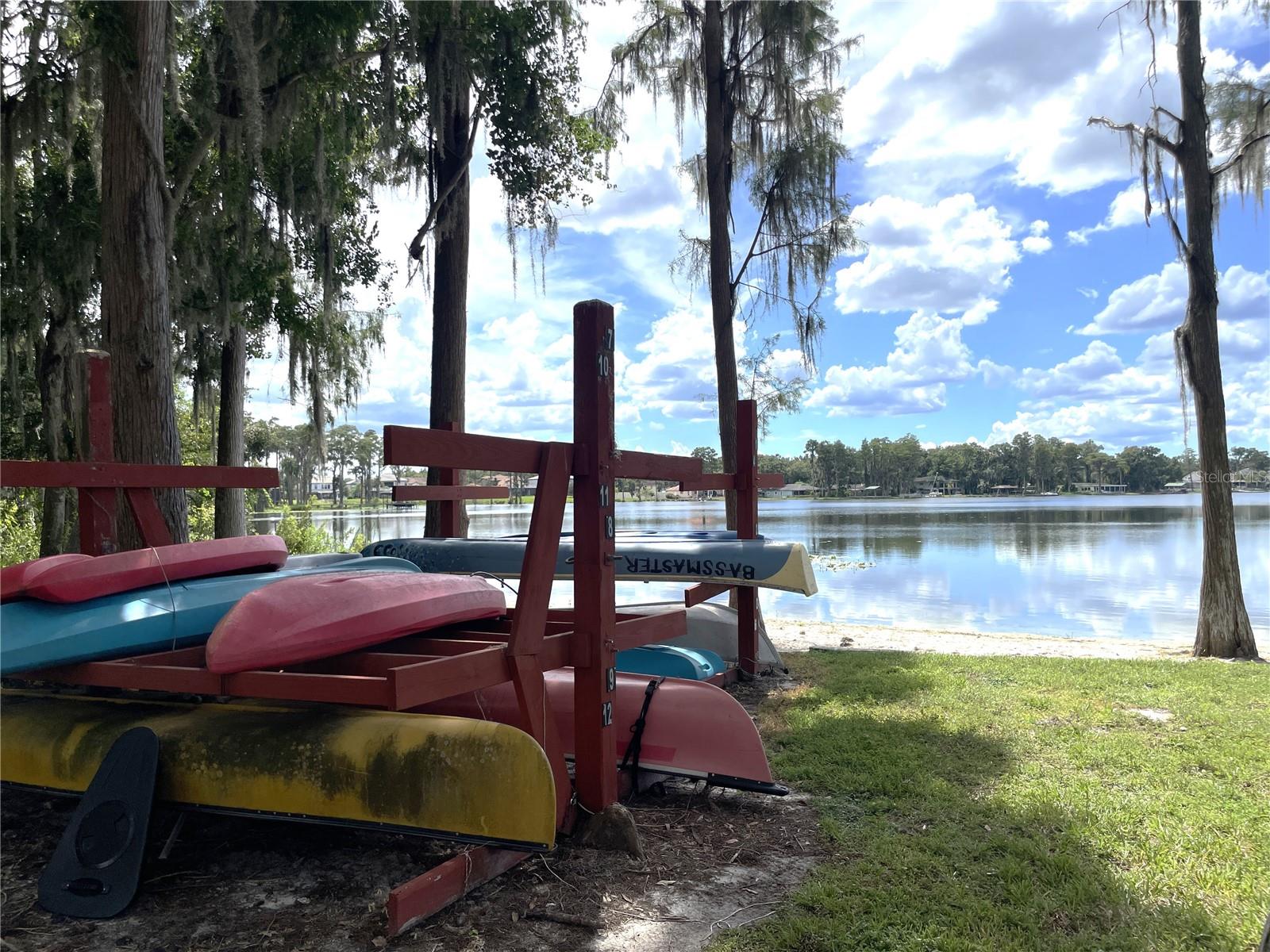 Storage for your canoe/kayak