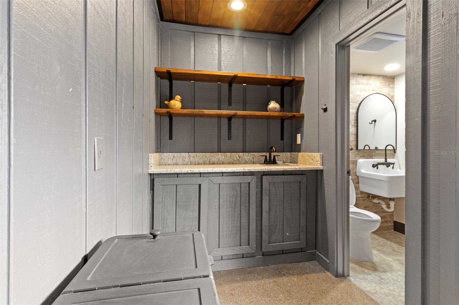 Wet bar and pool bath