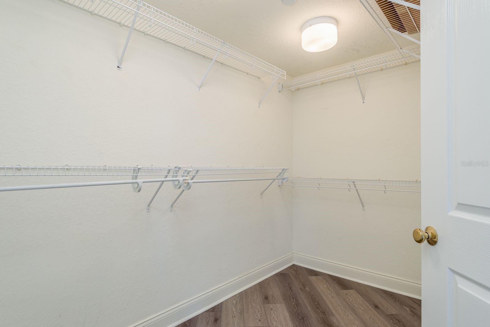 Spacious closet
