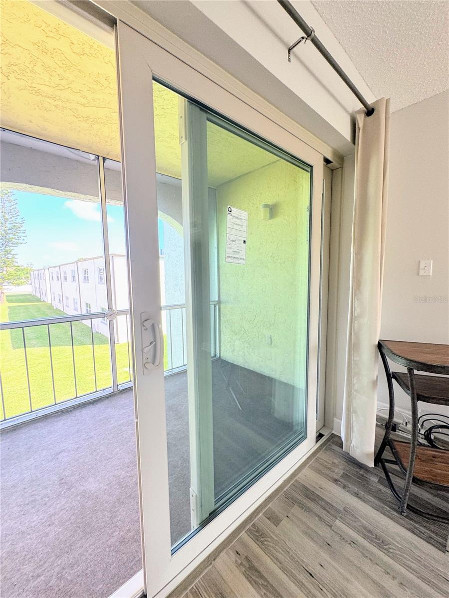 NEW sliding glass door