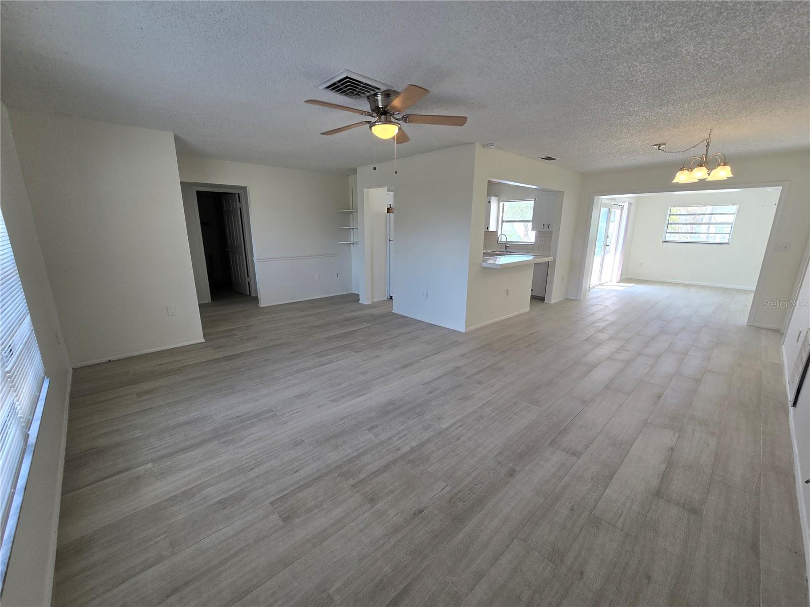 Living room and dining L