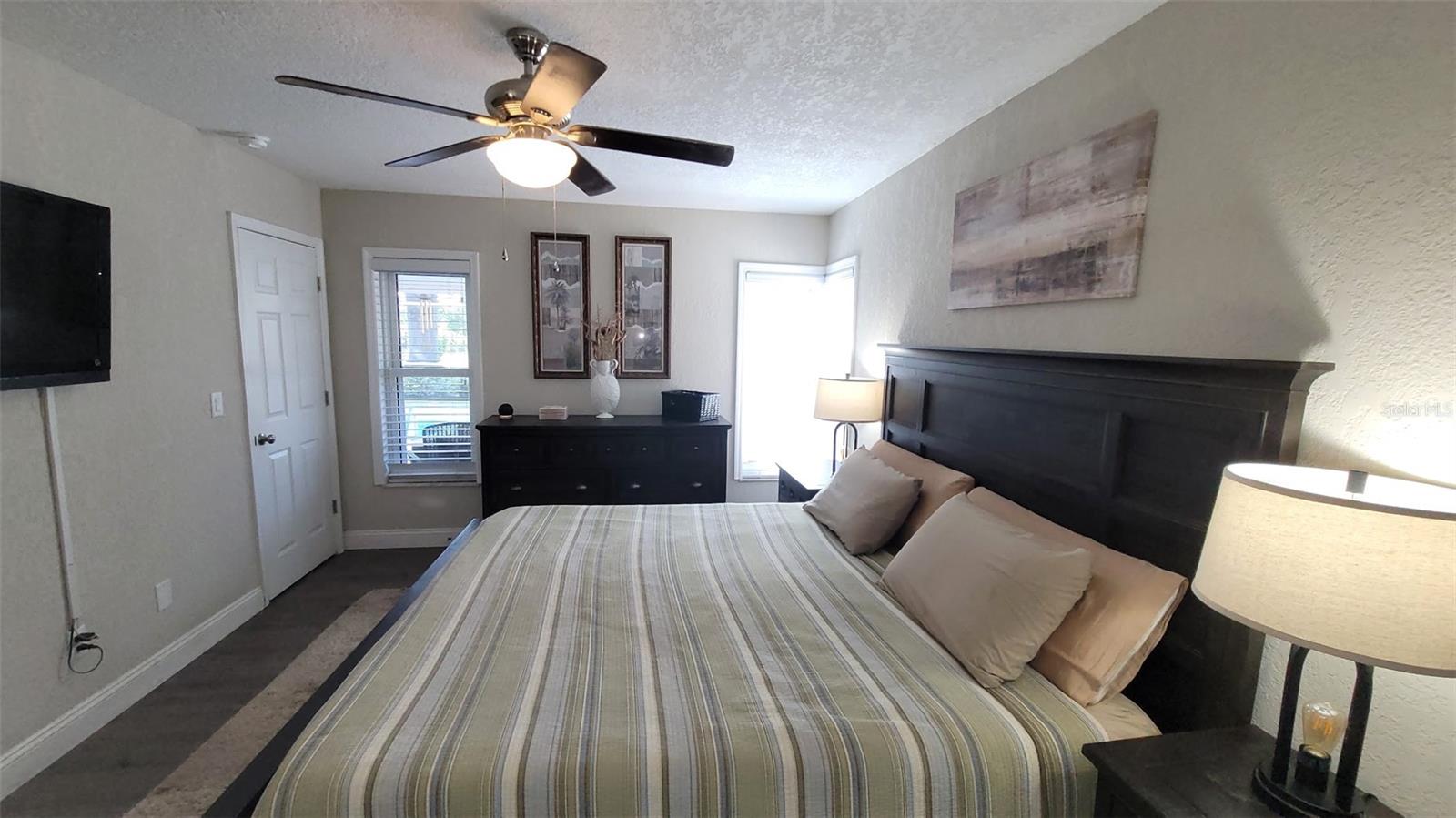 The Primary Suite is very close to the pool being on the 1st floor.