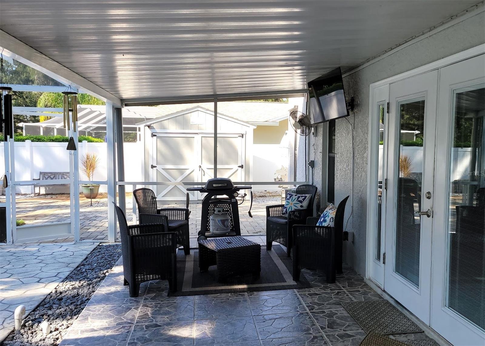 One of the places to relax near the pool.