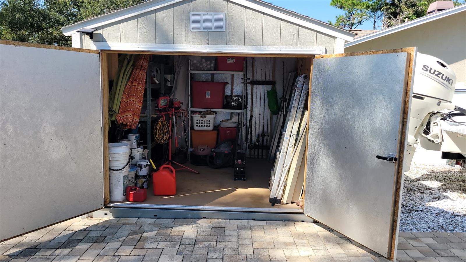 This Tuff Shed offers plenty of room to store your toys!!