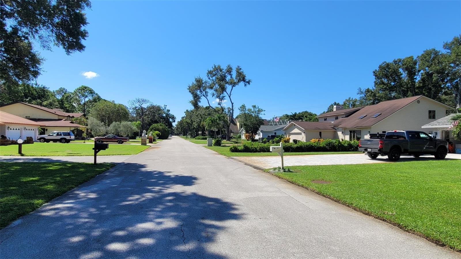 Here is the street that leads out to Whitney Road. Every home is unique!